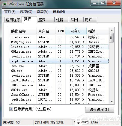 Win7任务管理器中哪些进程可以关闭？无法结束进程的进程怎么办？