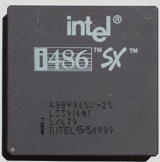英特尔在1991年4月份推出了intel 486SX芯片