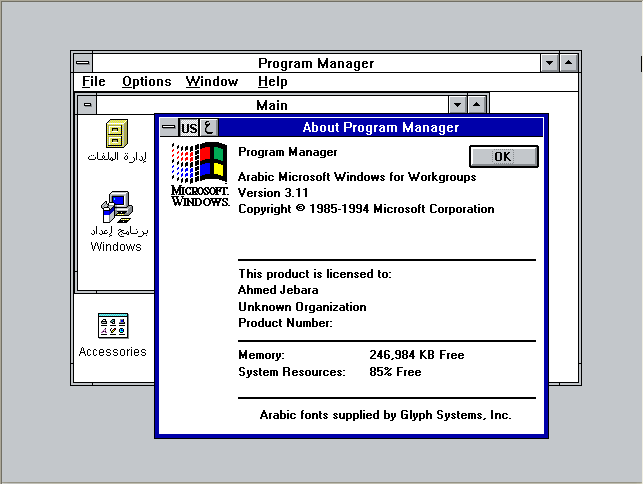 Microsoft 于1994年2月发布了Windows for Workgroups 3.11