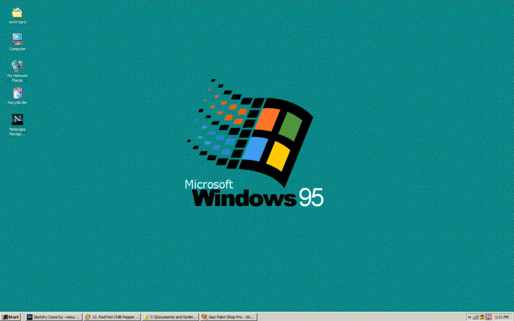 Microsoft于1995年8月24日发布 Windows 95，在四天内售出了超过一百万份