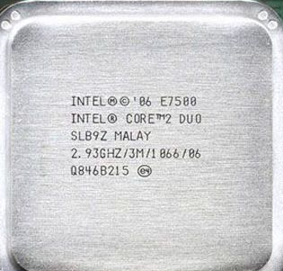 英特尔于2009年1月18日发布了Core2Duo处理器 E 7500