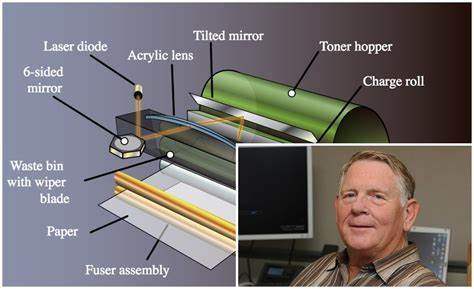 Gary Starkweather在1971年改造施乐7000型复印机时研发了第一台激光打印机