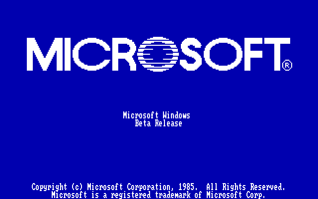 Microsoft Windows 1.0 (Beta)