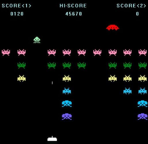 太空入侵者于1978年6月作为街机游戏在日本发行，后来于1979年在北美发行