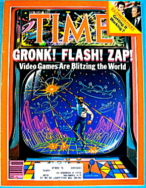 1982年1月18日，《时代》杂志发行了第一期电子游戏封面杂志