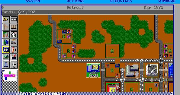 1989年10月3日，Maxis工作室发布了《SimCity》(模拟城市)