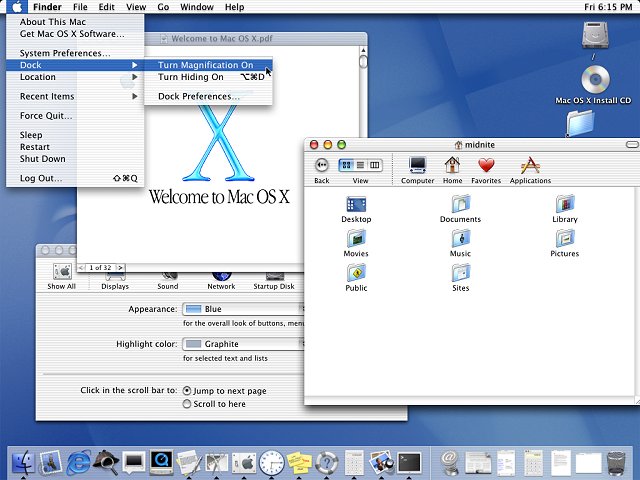 Apple Mac OS X 10.0 (''Cheetah'' 10.0.4K78)