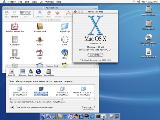 Apple Mac OS X 10.2.0 (Build 6C115)