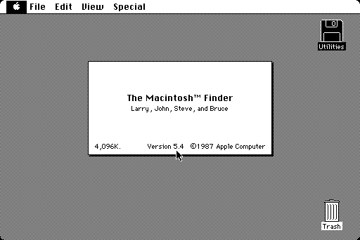 Apple Mac OS (System 4.1 Finder 5.5) 