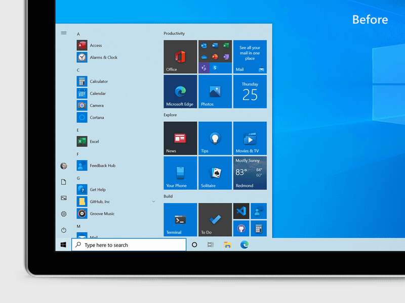 微软发布了首个Windows 10 Insider Preview Build 20161：新“开始”菜单曝光