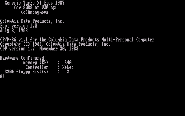 CPM-86 1.00 [IBM PC] 