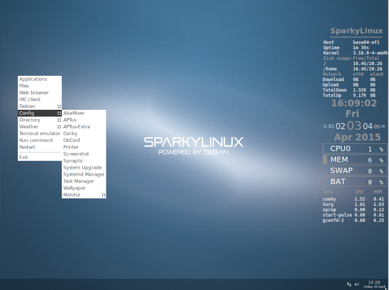 Sparky Linux Multimedia-64位（多媒体版）
