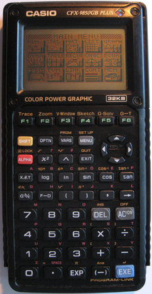 1996年卡西欧推出了世界上第一款拥有彩屏的图形计算器CFX-9850G