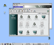 1997年8月米格尔·德伊卡萨和费德里科·梅纳[发起“GNOME”项目