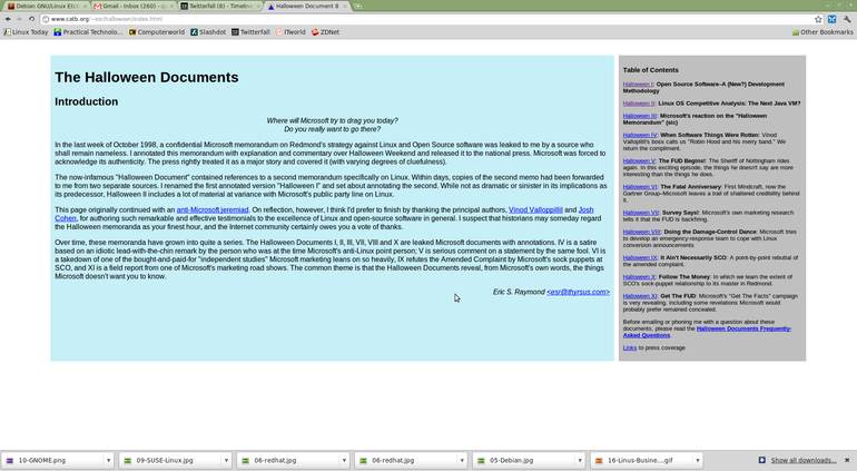 1999年 Corel 发布了第一个主流 Linux 桌面
