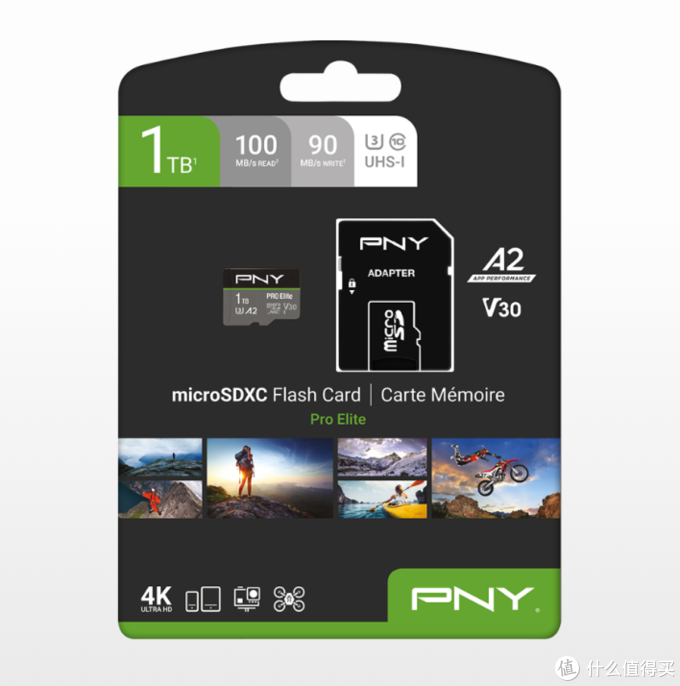 2020年8月PNY（必恩威）发售容量达到1TB的microSDXC存储卡