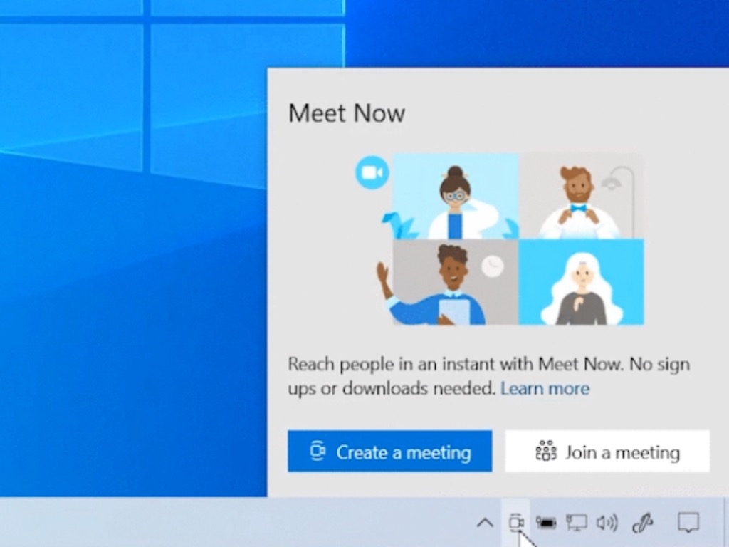 Windows 10 Insider内部版本20221可将Skype立即开会按钮带到任务栏
