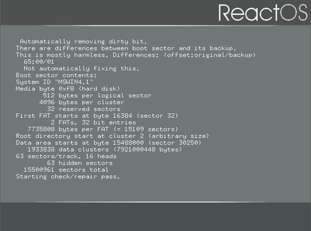 ReactOS 0.4.9