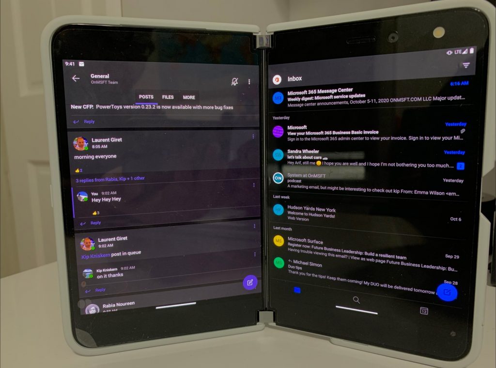 在Surface Duo上充分利用Microsoft Teams的提示和技巧