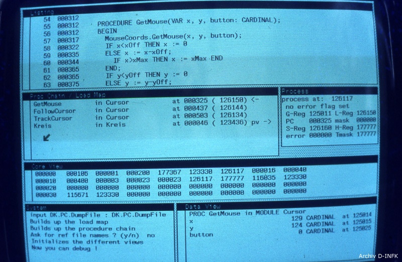 1977年，尼克劳斯·维尔特 Niklaus Wirth开发了Diser Lilith电脑