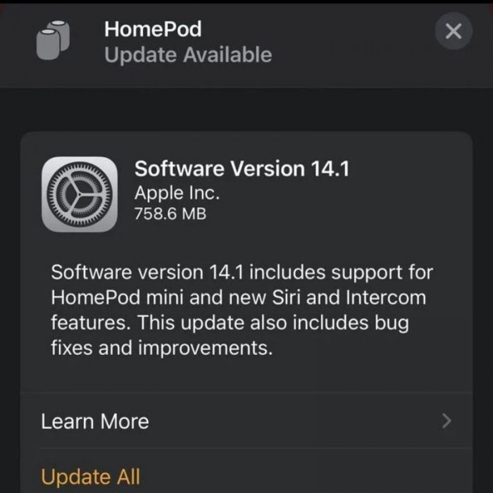 HomePod 14.1发布：支持HomePod Mini 改进Siri和Intercom