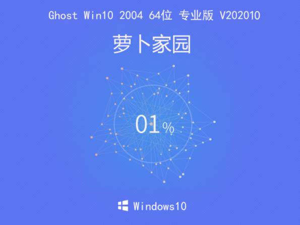 萝卜家园 Ghost Win10 2004 64位 专业版 V202010