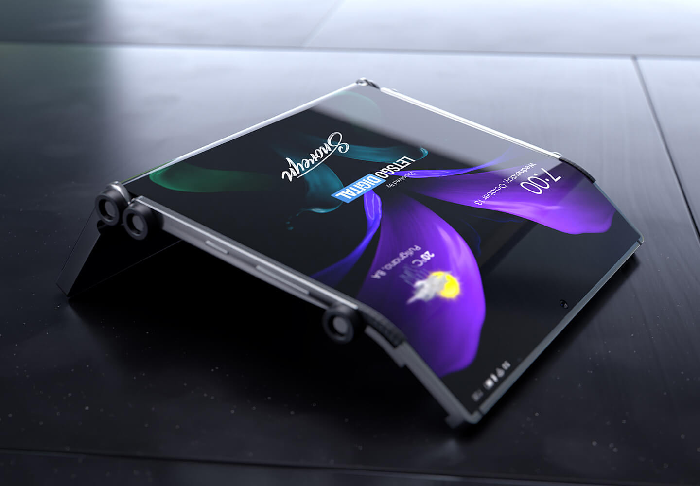 2020年10月13日，三星公布新专利——Galaxy Z 双折智能手机可伸缩设计