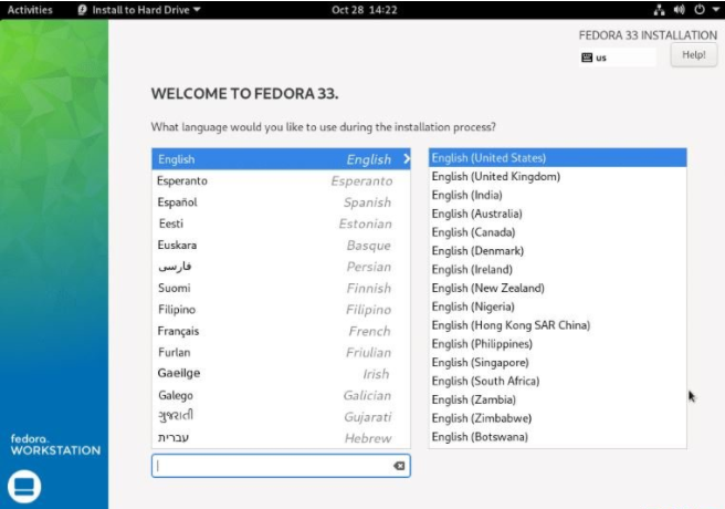 超详细图文过程带你安装Fedora 33