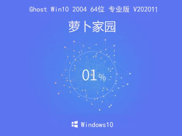 萝卜家园 Ghost Win10 2004 64位 专业版 V202011