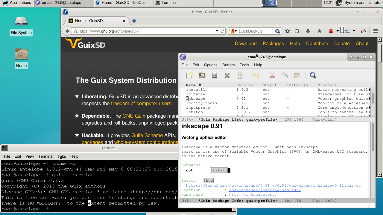 Guix System_基于Linux的无状态操作系统