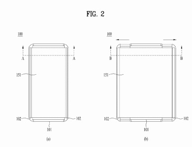 2020年11月2日，LG新手机专利公布，滑动伸缩手机