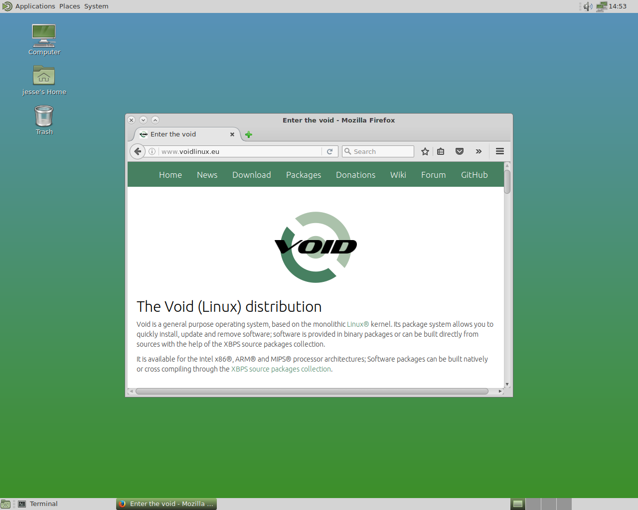 Void Linux _基于 Linux 内核独立开发的通用操作系统