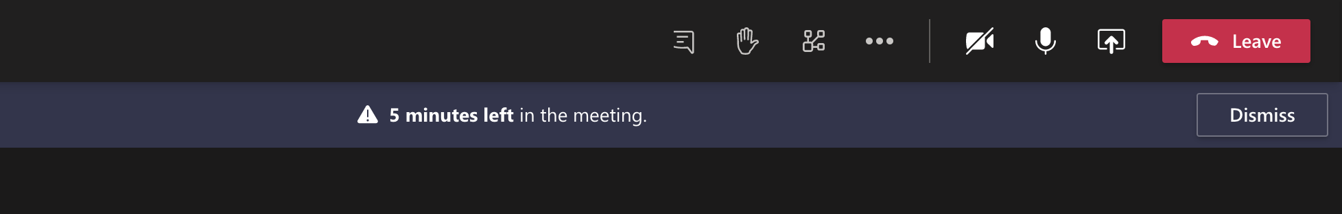 Microsoft Teams开始推出会议结束通知功能