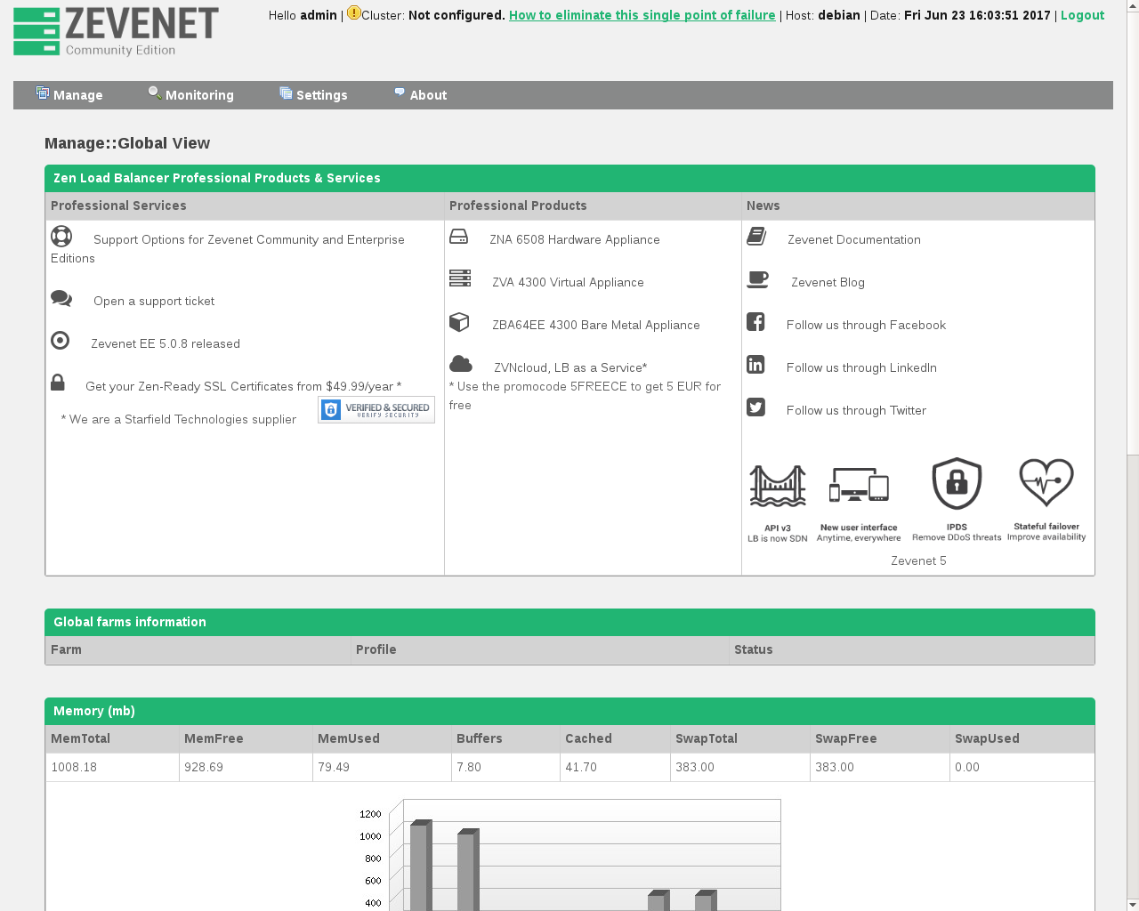Zevenet是基于Debian的负载均衡器和应用交付系统