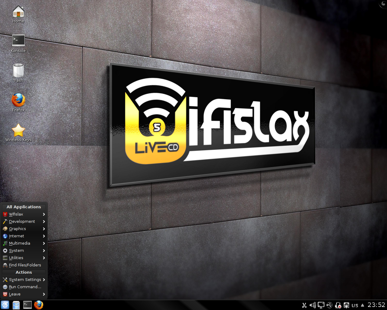 Wifislax是基于Slackware的自启动运行光盘