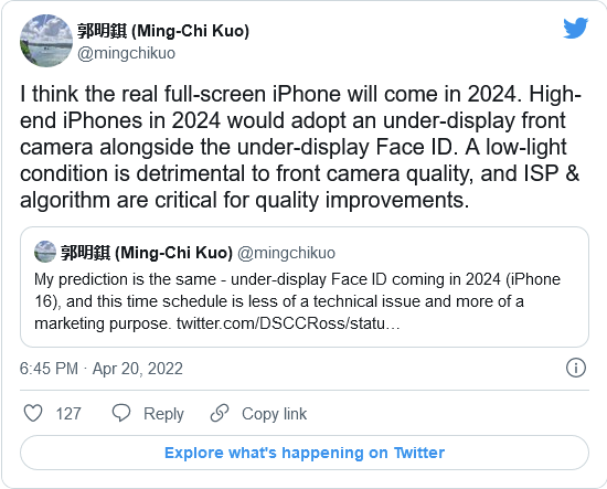 iPhone 16 Pro或将是首款完全放弃刘海的iPhone