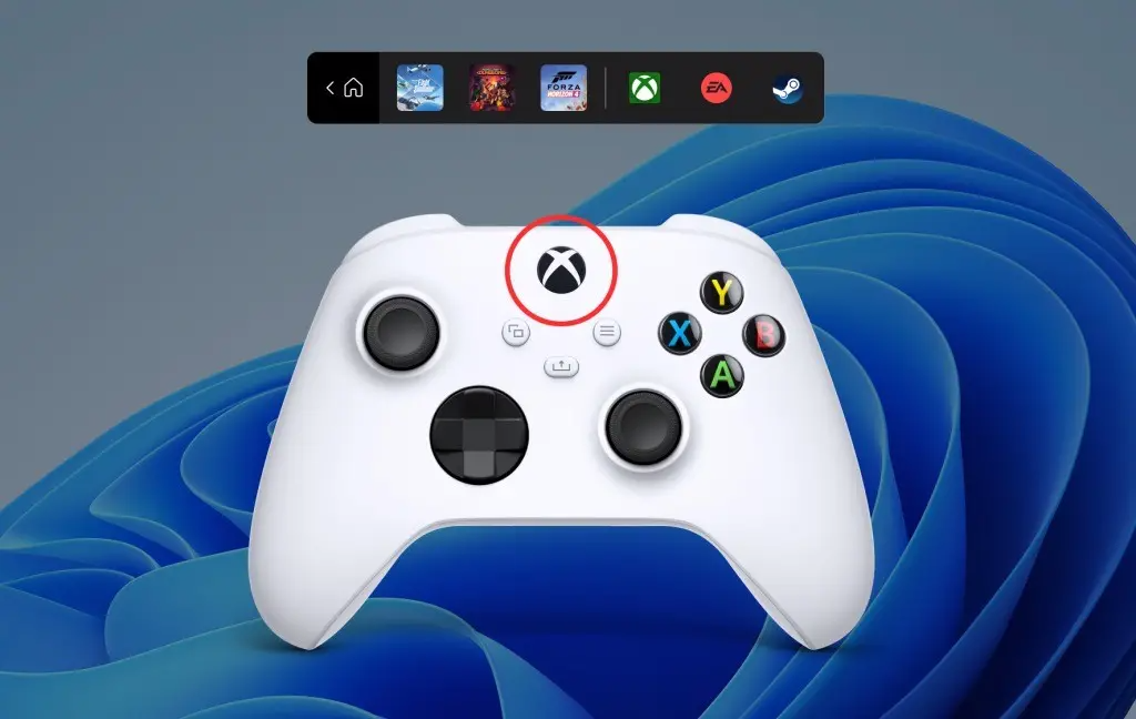 Windows 11引入Xbox手柄控制栏 可更快启动近期玩过的游戏