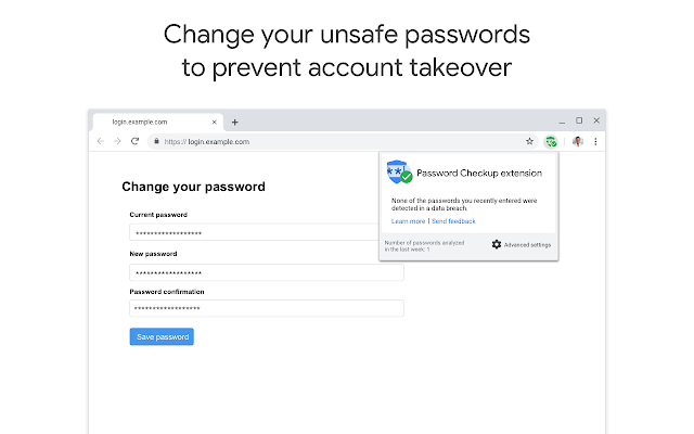 Password Checkup（密码安全检查）