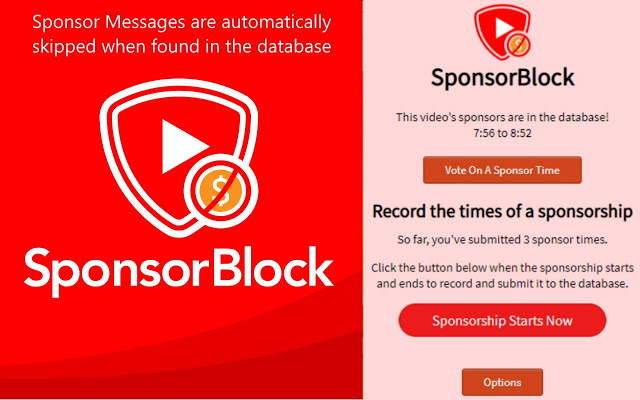 SponsorBlock for YouTube （跳过赞助商广告）