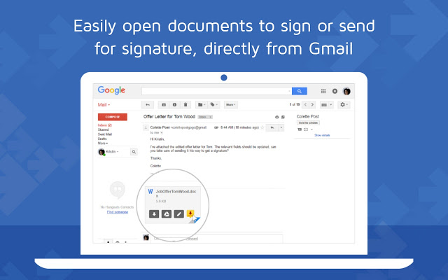 DocuSign（适用于 Gmail 的电子签名）