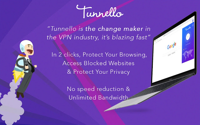 Tunnello VPN（解锁，超快速和安全！）