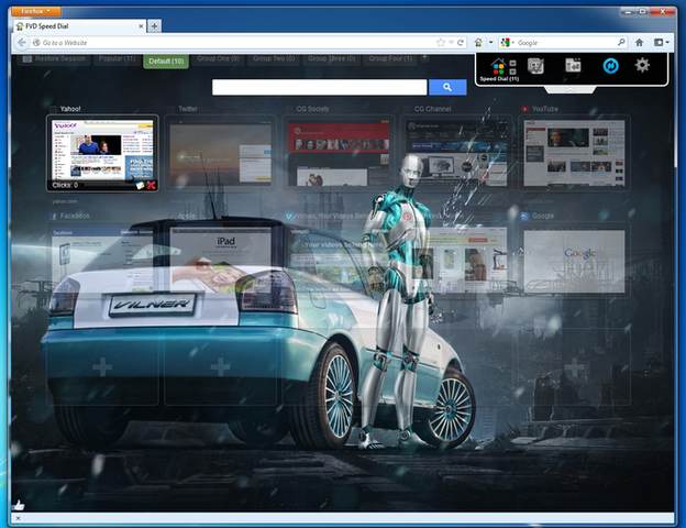 Speed Dial [FVD] New Tab Page, 3D Start Page, Sync（快速拨号）