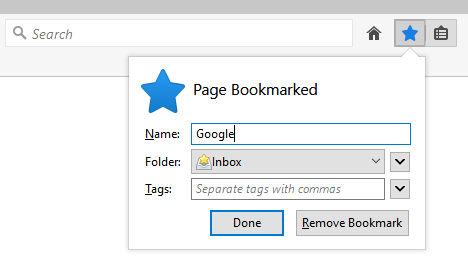Default Bookmark Folder