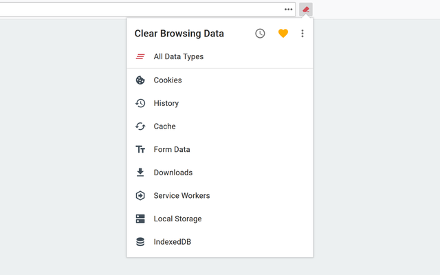 Clear Browsing Data（清除浏览数据）