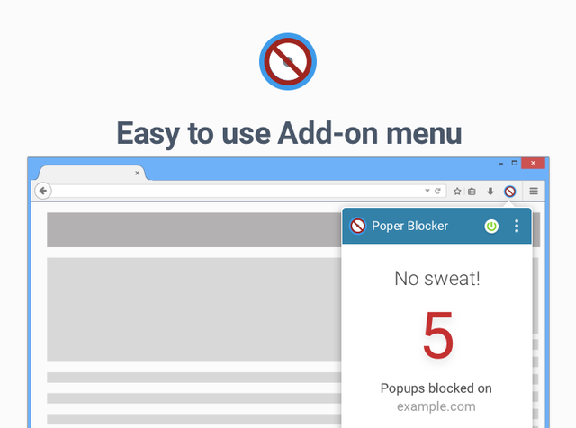 Poper Blocker: Popup blocker for FireFox