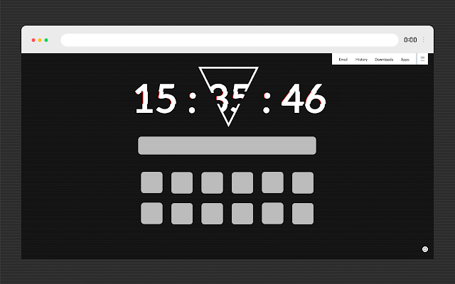 Custom New Tab - Clock Homepage