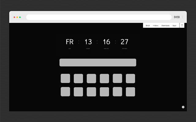 Custom New Tab - Clock Homepage