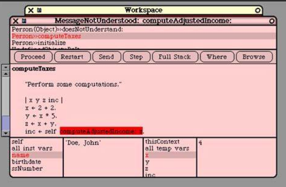 Smalltalk是Alan Kay和其研究团队在1972年开发的,是第一个真正的IDE