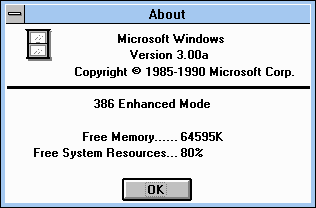 Microsoft 于1991年10月发布了带有多媒体功能的Microsoft Windows 3.0（Windows 3.00a）