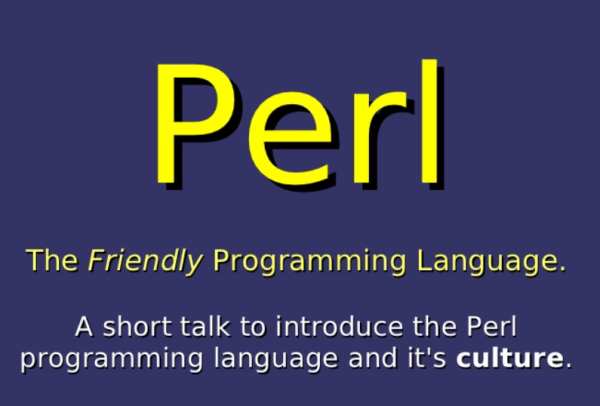 1987年12月18日在Internet和web页面应用程序编程引入了由Larry Wall开发的开放源码编程语言Perl